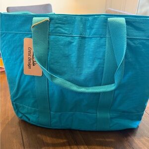 Blue Canvas Tote Bag
